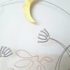 Leaping Hare with Crescent Moon and Flowers Wall Hanging - Image 8
