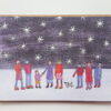 Blank Christmas card, Singing to the Stars